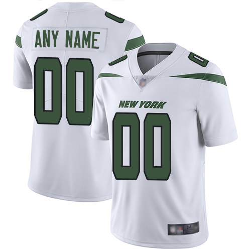 Men's New York Jets ACTIVE PLAYER Custom White Vapor Untouchable Limited Stitched NFL Jersey